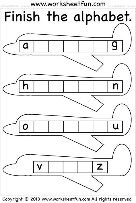 This alphabet worksheet for letter n gives you lots of options: Missing Lowercase Letters - Missing Small Letters - Worksheet / FREE Printable Worksheets ...