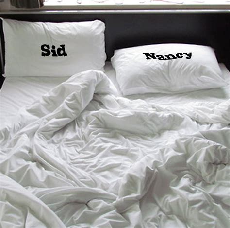 Personalised Celebrity Couple Pillowcases By Twisted Twee Homewares