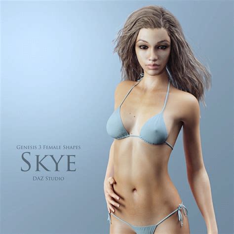 Genesis 3 Female Shapes Skye Topgfx Daz3d Renderosity Poser 3d Stuff Free Download