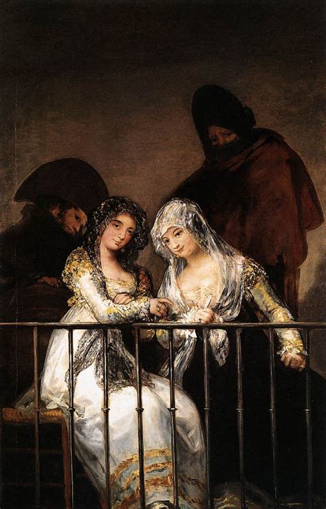 Francisco De Goya Majas Al Balc N Oil On Canvas X Cm
