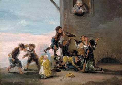 Francisco De Goya “niños Disputándose Unas Castañas” Oil On Canvas 30 X 43 5 Cm 1782 1785