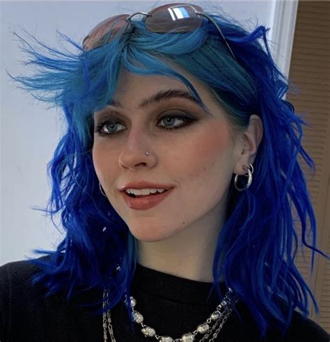 blue hair blue hair dyed hair hair inspiration