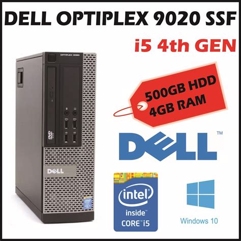 Dell Optiplex 9020 Sff Intel Core I5 4590 4th Gen Cpu8gb Ram500gb Hdd
