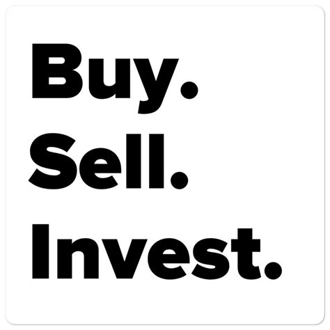 Buy Sell Invest Decal Designed For Agents Llc