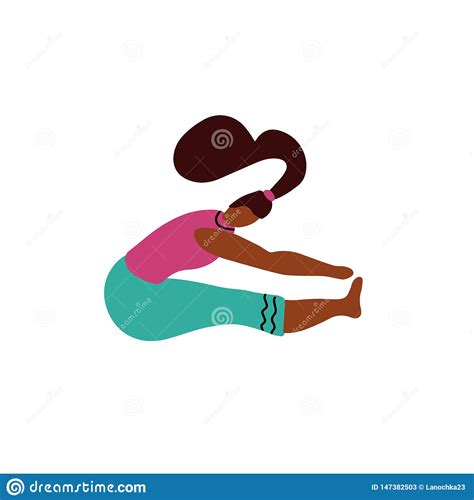 Warm Up Exercise Set Before Workout Stretch Muscles Cartoon Vector