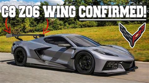 C8 Corvette Z06 Large Wing Spoiler Confirmed Design Elements Indeed