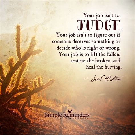 Judgement Joel Osteen Quotes Simple Reminders Quotes Simple Reminders