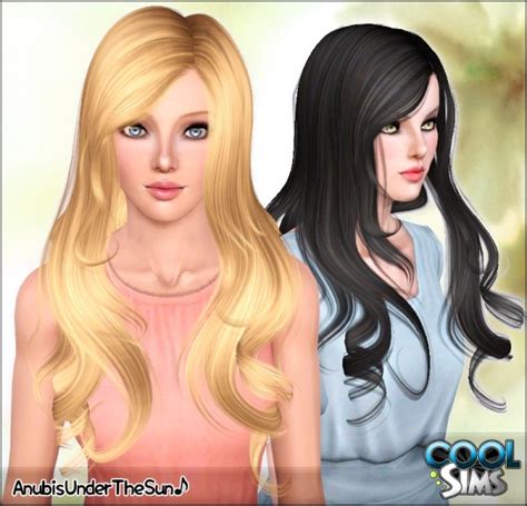 Large Waves Cool Sims Hairstyle 97 Retextured By Anubis Sims 3 Hairs