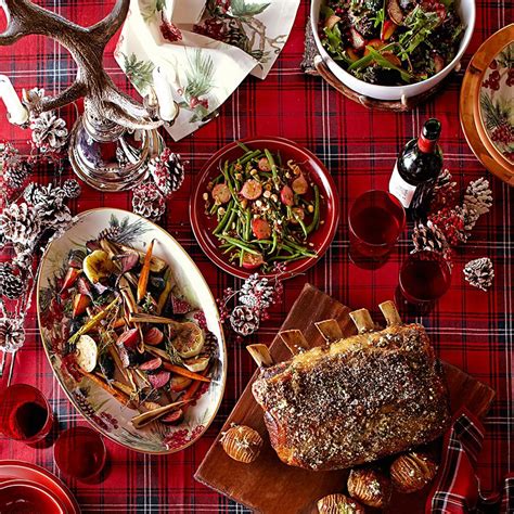Plan your christmas dinner menu with these delicious holiday appetizers, entrées, side dishes and desserts. What a winter feast should look like | Scottish ~ Kimi in 2019 | Tartan christmas, Christmas ...