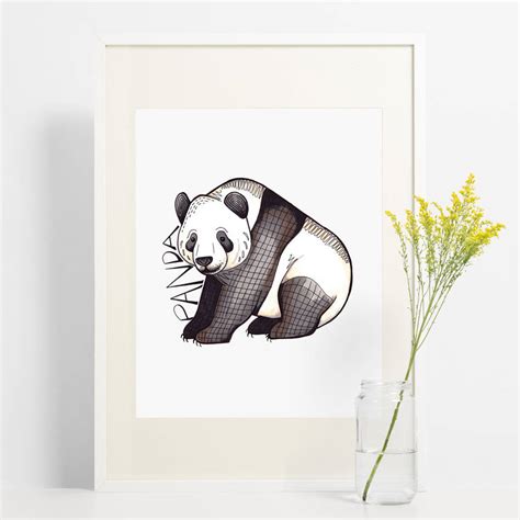 Panda Print By Bexiekimdesign
