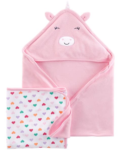 Hooded Towels 2 Pack Baby Girls