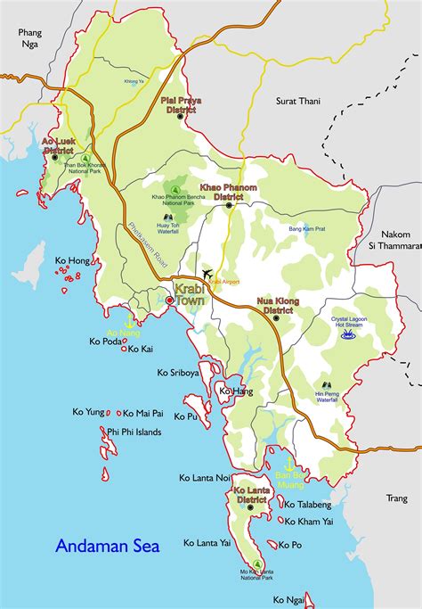 Map Of Krabi