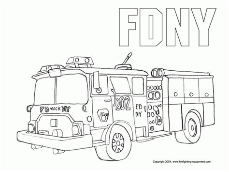 simple fire truck coloring page  print  preschoolers