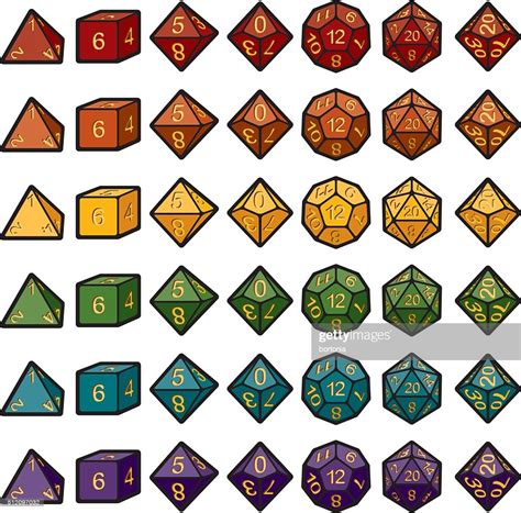 Roleplaying Polyhedral Dice Sets High Res Vector Graphic Getty Images