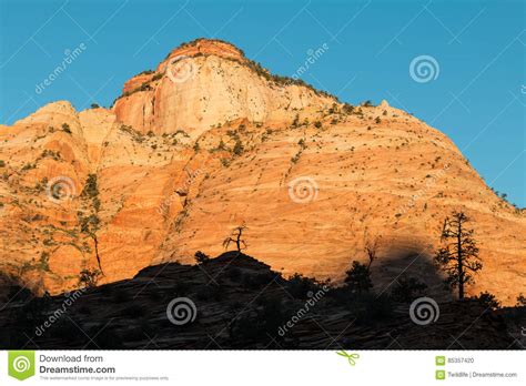 Zion National Park Scenic Sunrise Stock Photo Image Of Zion