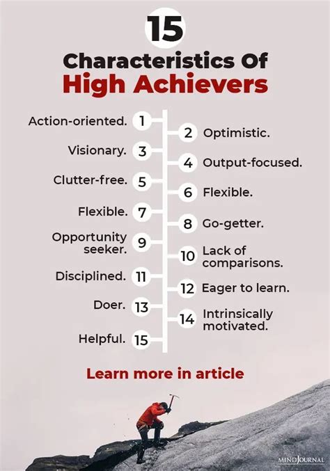 15 Characteristics Of High Achievers You Need To Know Positive