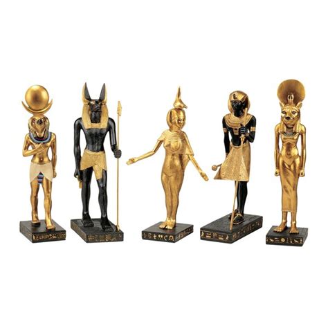 Design Toscano 5 Piece Gods Of The Egyptian Realm Figurine Set