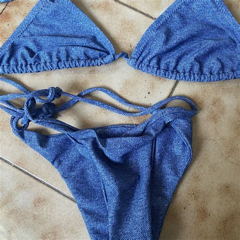 Kailani Jean Blue Bikini Set Gem
