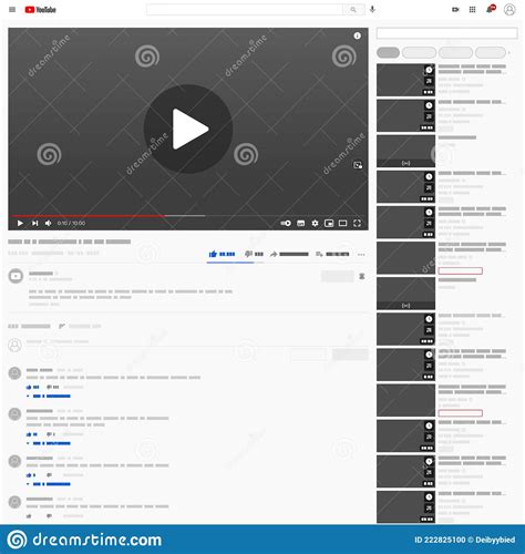 Youtube End Screen With Red Design And Red Lines Youtube Video