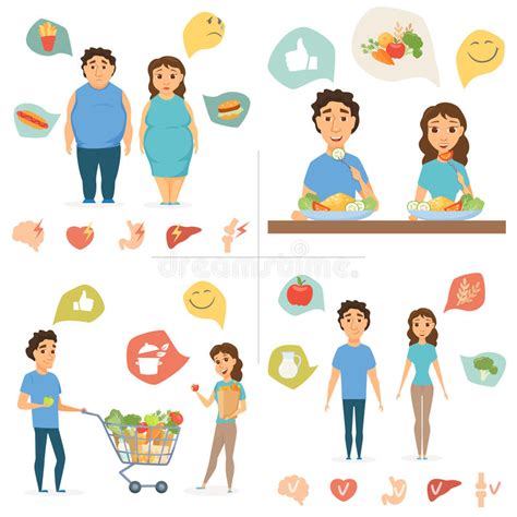 Alimento Sano Infographics Ilustración Del Vector Ilustración De