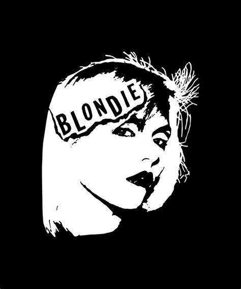 Blondie New Wave Punk Rock 70s 80s Vintage Style Hipster Digital Art