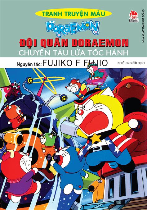 Sách Doraemon Tranh Truyện Màu Đội Quân Doraemon Chuyến Tàu Lửa Tốc Hành Tái Bản 2023