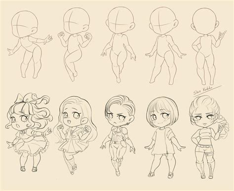 Procreate Chibi Poses Stamps Couple Poses Stamps Chibi