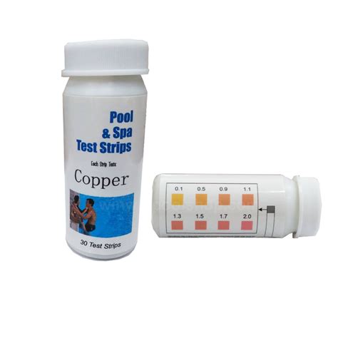 Copper Test Kits With 30pcsbottle For Swimming Pool And Spa Strip Test