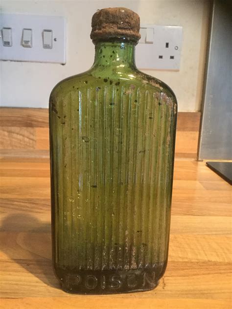 An early poison bottle I found while field walking : mildlyinteresting