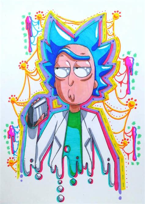 Trippy Wallpaper Rick And Morty Art Wallpaper Trippy Rick And Morty