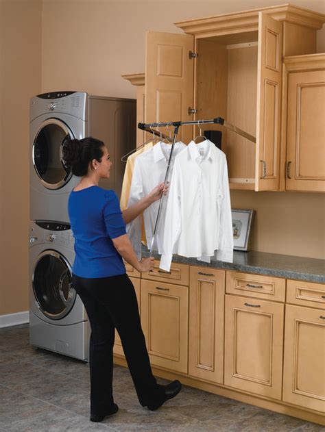 Laundry room storage laundry room design laundry area laundry rooms laundry closet small laundry closet rod drying room clothes drying racks. Pull Down Rod Laundry Room Design Ideas, Remodels & Photos