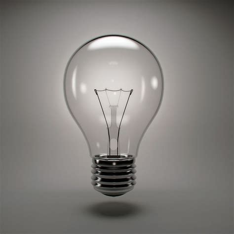 Incandescent bulbs work because the heated filament is inside a glass shell or. Incandescent light bulb 3D model | CGTrader
