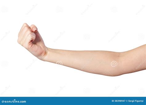 Female Hand With A Clenched Fist Isolated Royalty Free Stock