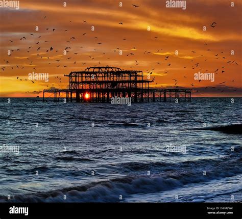 Brighton Pier Starlings Hi Res Stock Photography And Images Alamy