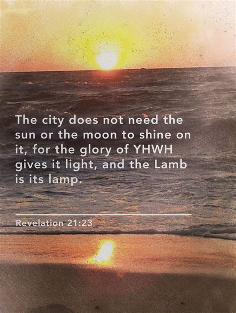 Revelation 2123 Bible Verses Light Of The World Revelation 21 Light