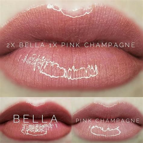 Bella Lipsense And Pink Champagne Lipsense Layered Together Such A
