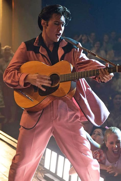 Elvis Presley Austin Butler Pink Blazer In 2022 Elvis Presley Movies