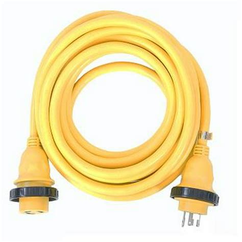 Amp Up Marine And Rv Cords 125v 30a X 50 Marine Shore Power Cord Yellow