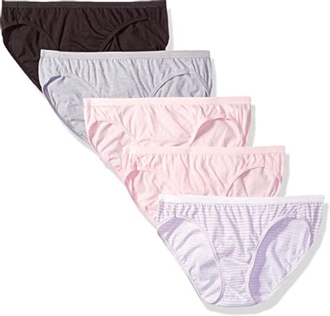 Hanes Womens Ultimate Comfort Cotton Bikini Panties 5 Pack 42hucc
