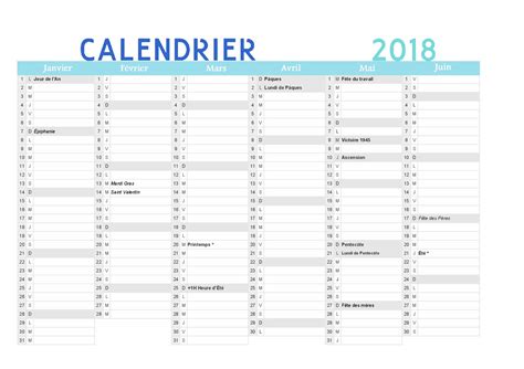 Calendrier 2018 à Imprimer Pdf Gratuit