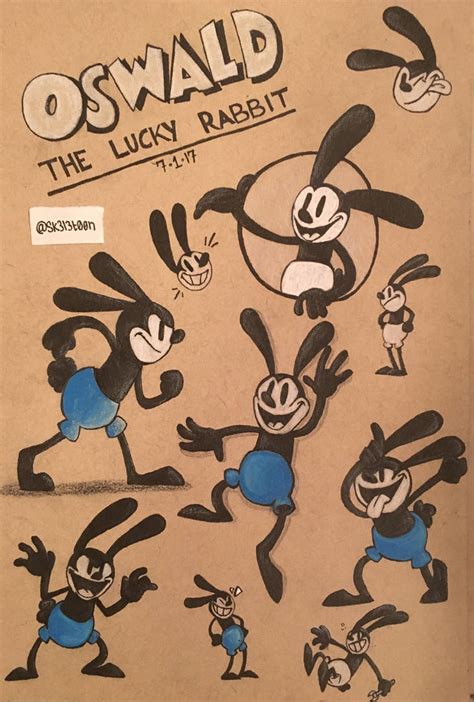 Oswald The Lucky Rabbit By Sk3l3t00n On Deviantart