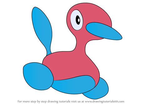 Learn How To Draw Porygon2 From Pokemon Pokemon Step By Step