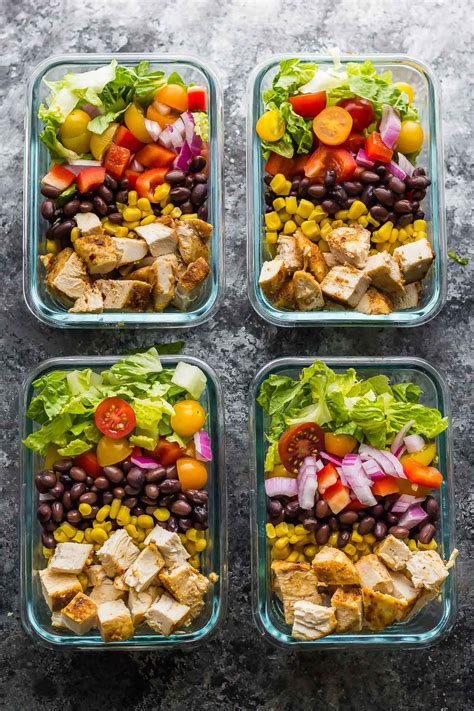 Use the fajitas recipe chicken leftovers for lunches, there are 5 different ways to serve this low calorie recipe so. Southwestern Chopped Chicken Salad (Meal Prep) | Recipe ...
