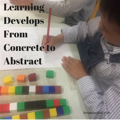 Ilma Education Learning Develops From Concrete To Abstract