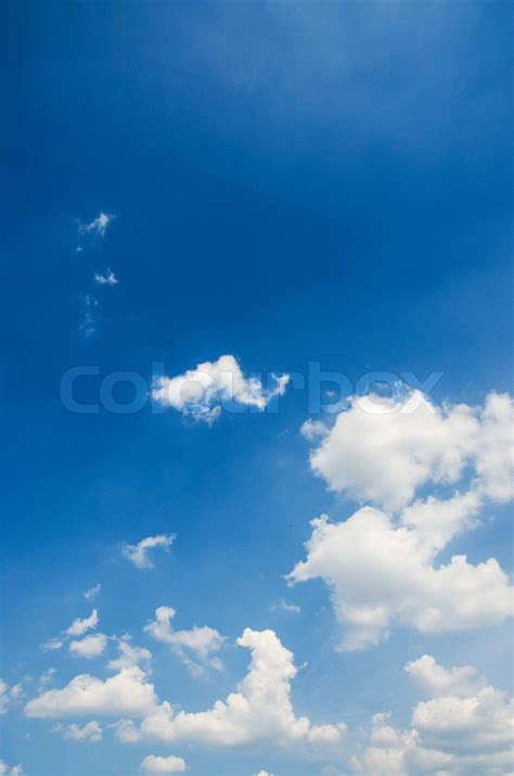 Cloudscape Of Bright Blue Sky Stock Image Colourbox