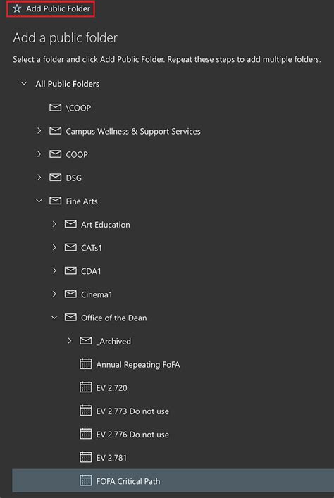 Accessing Public Folders Through Owa Concordia University