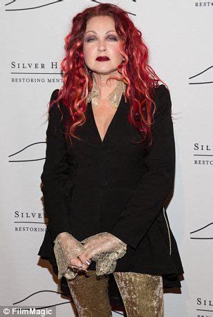 Cyndi Lauper Matches Lipstick To Her Fiery Hair At Charity Gala In NY