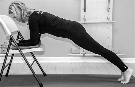 Elbow Plank Modified On Chair Core Pt And Pilates