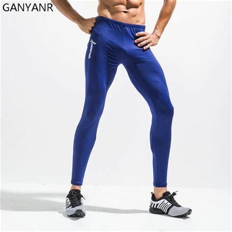ganyanr running tights men compression pants sport leggings yoga basketball gym fitness quick