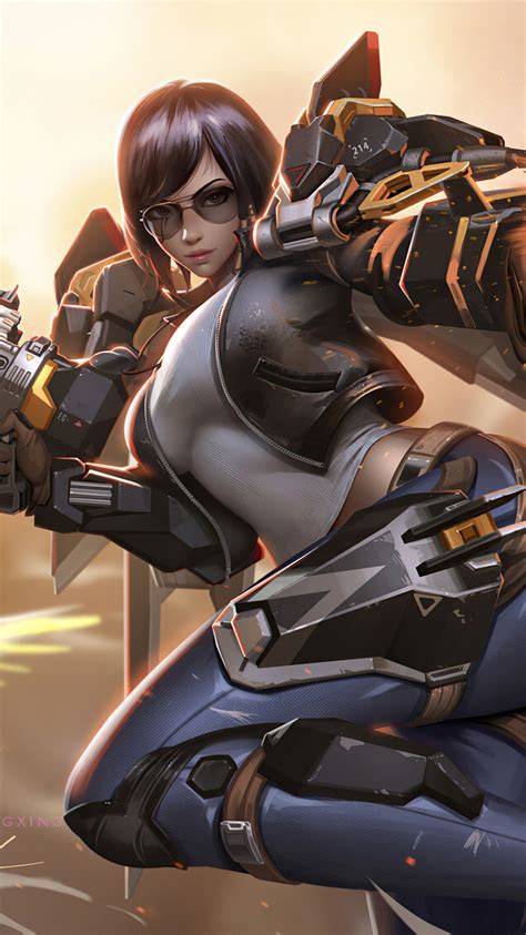 750x1334 pharah overwatch 4k artwork iphone 6 iphone 6s iphone 7 hd 4k wallpapers images